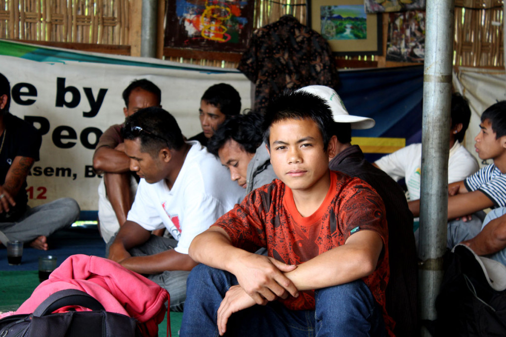 young man at meeting