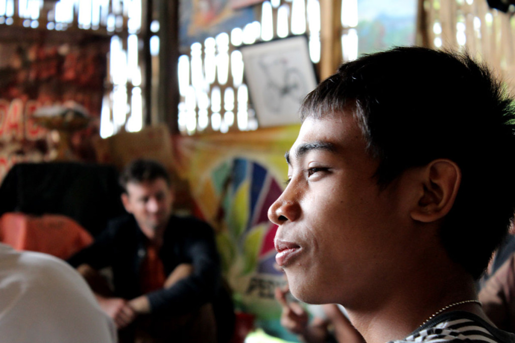 young man at meeting