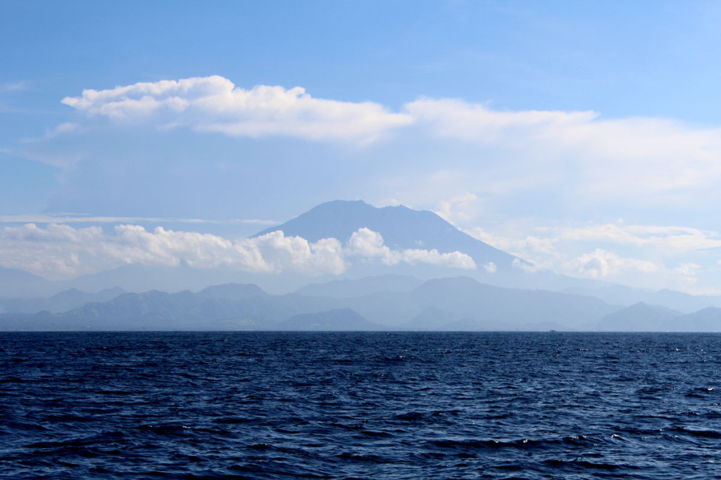 Bali in the distance