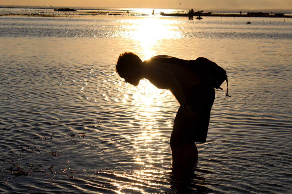 low tide fish hunt